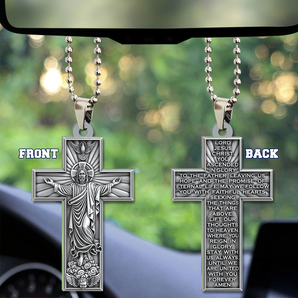 Christian Cross Car Ornament Car Mirror Hanging Accessories Good Christian Gifts