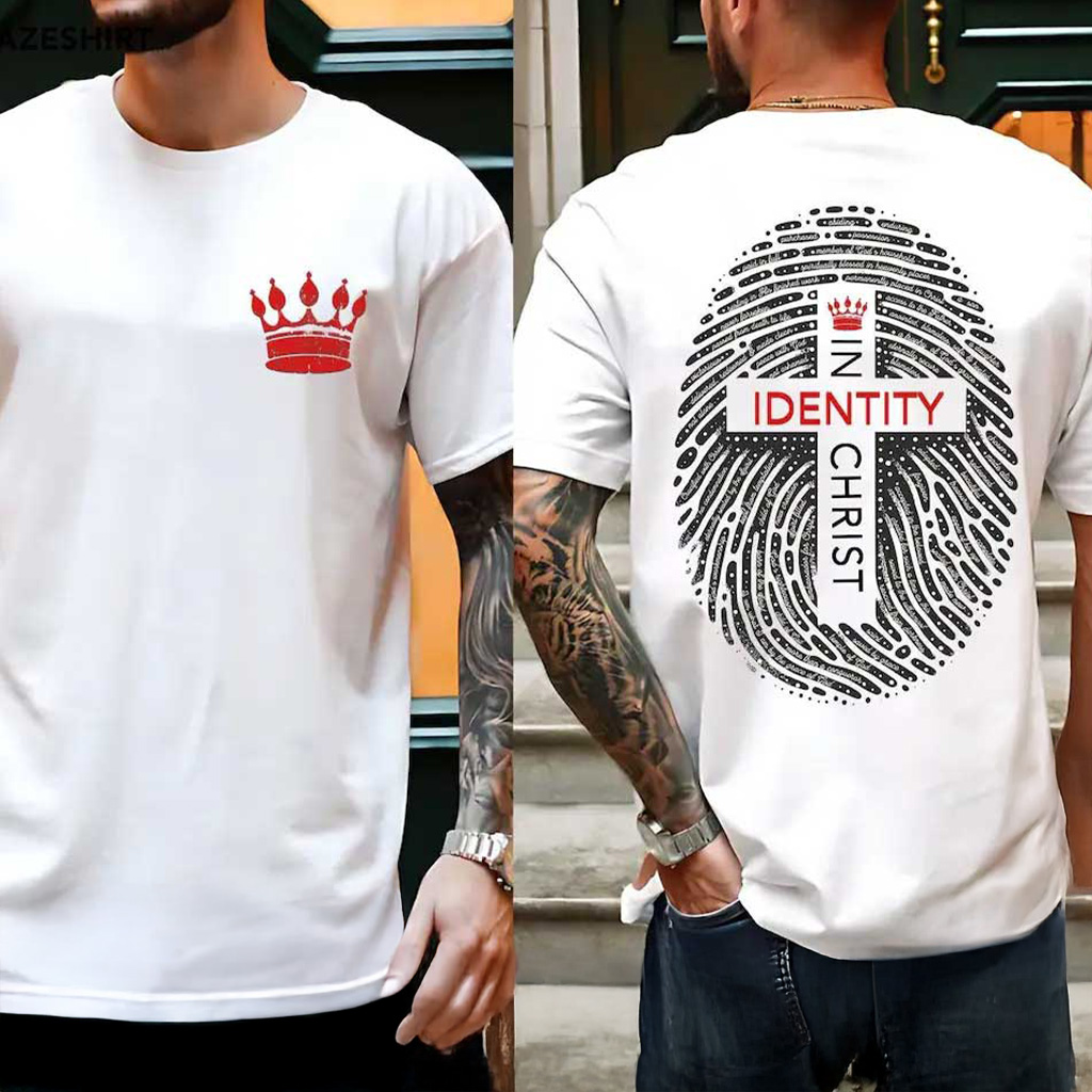 Christian Identity Man Of Faith Religious Shirt Christmas Gifts For Him