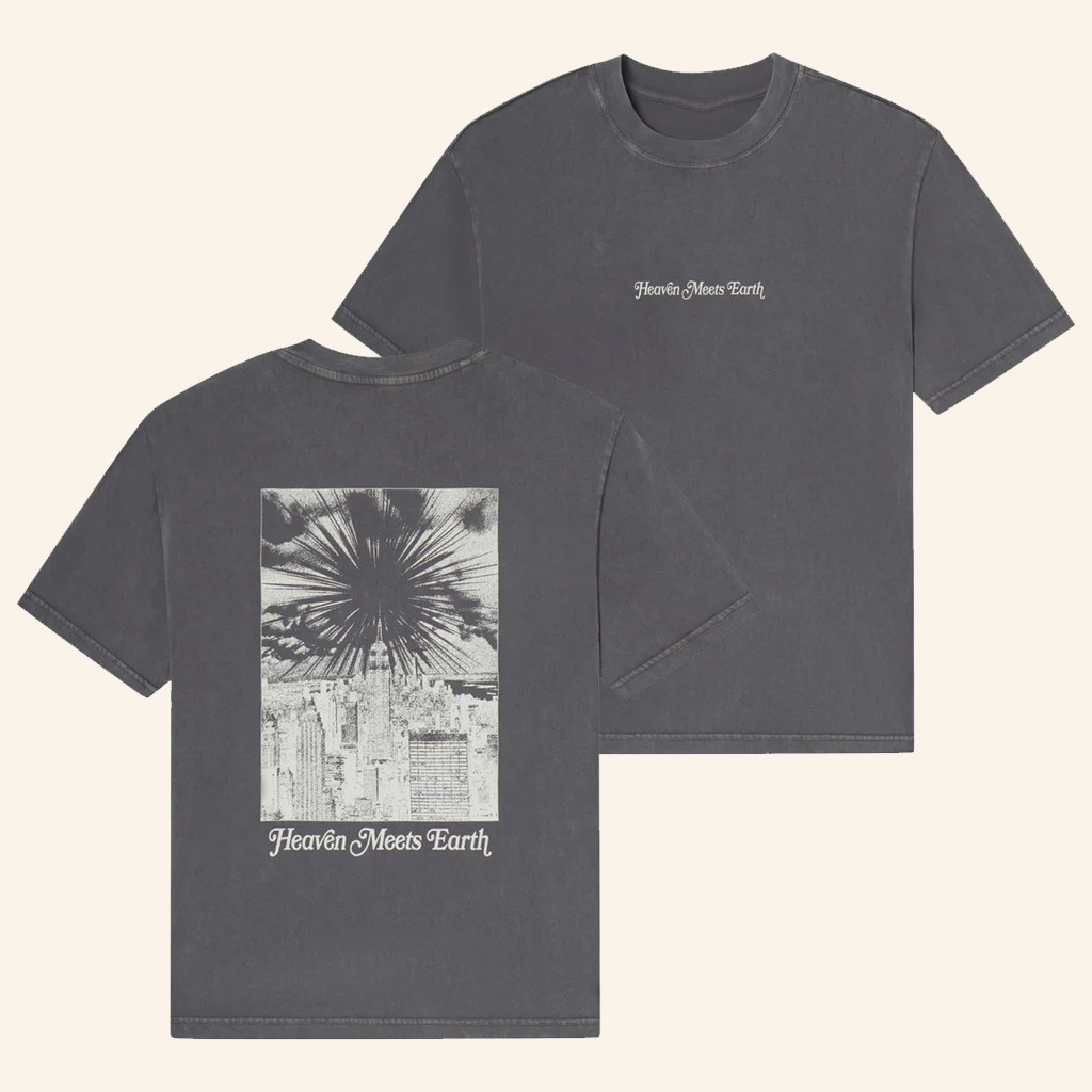 Christian Merch Heaven Meets Earth T-Shirt Christmas Gifts For Father