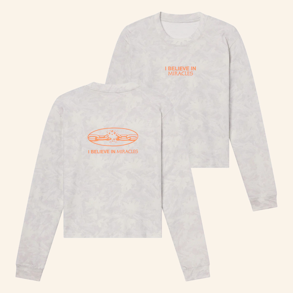 Christian Merch I Believe In Miracles Camo Cropped Long Sleeve T-Shirt Gifts For Wife Christian Merch I Believe In Miracles Camo Cropped Long Sleeve T-Shirt Gifts For Wife