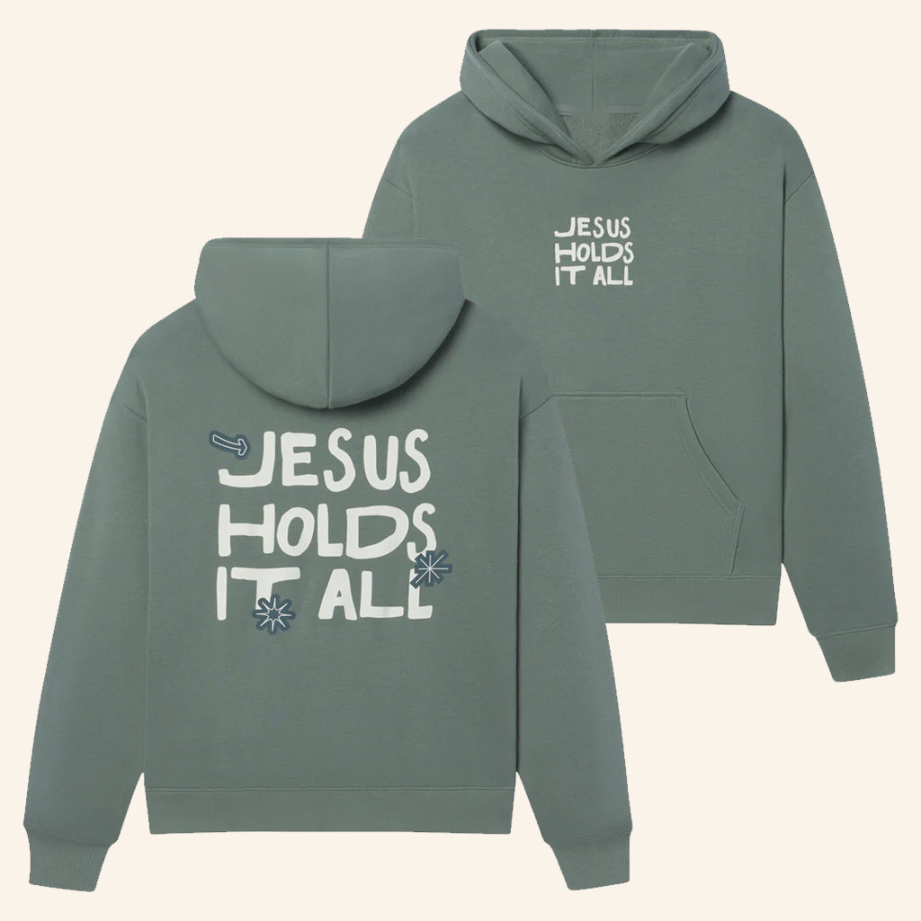Christian Merch Jesus Holds It All Hoodie Christmas Present For Husband