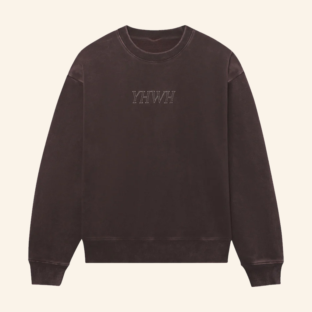 Christian Merch YHWH Crewneck Sweatshirt Christian Gifts For Boyfriend Christian Merch YHWH Crewneck Sweatshirt Christian Gifts For Boyfriend