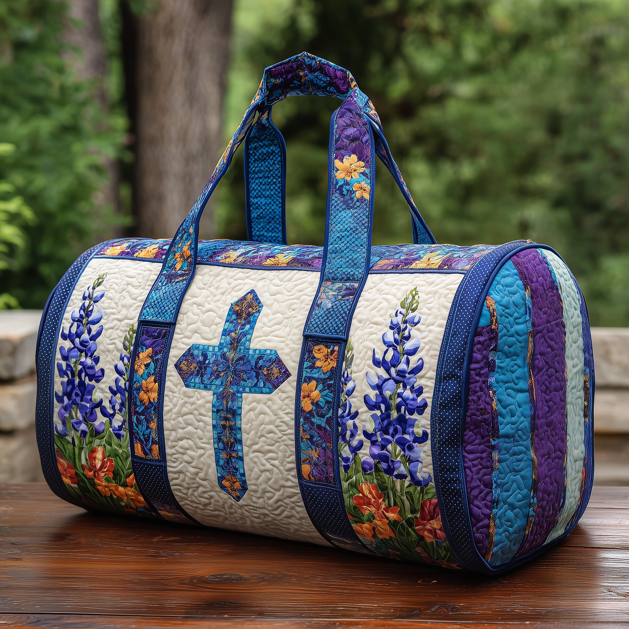Christian Quilted Duffle Bag For Everyday Use