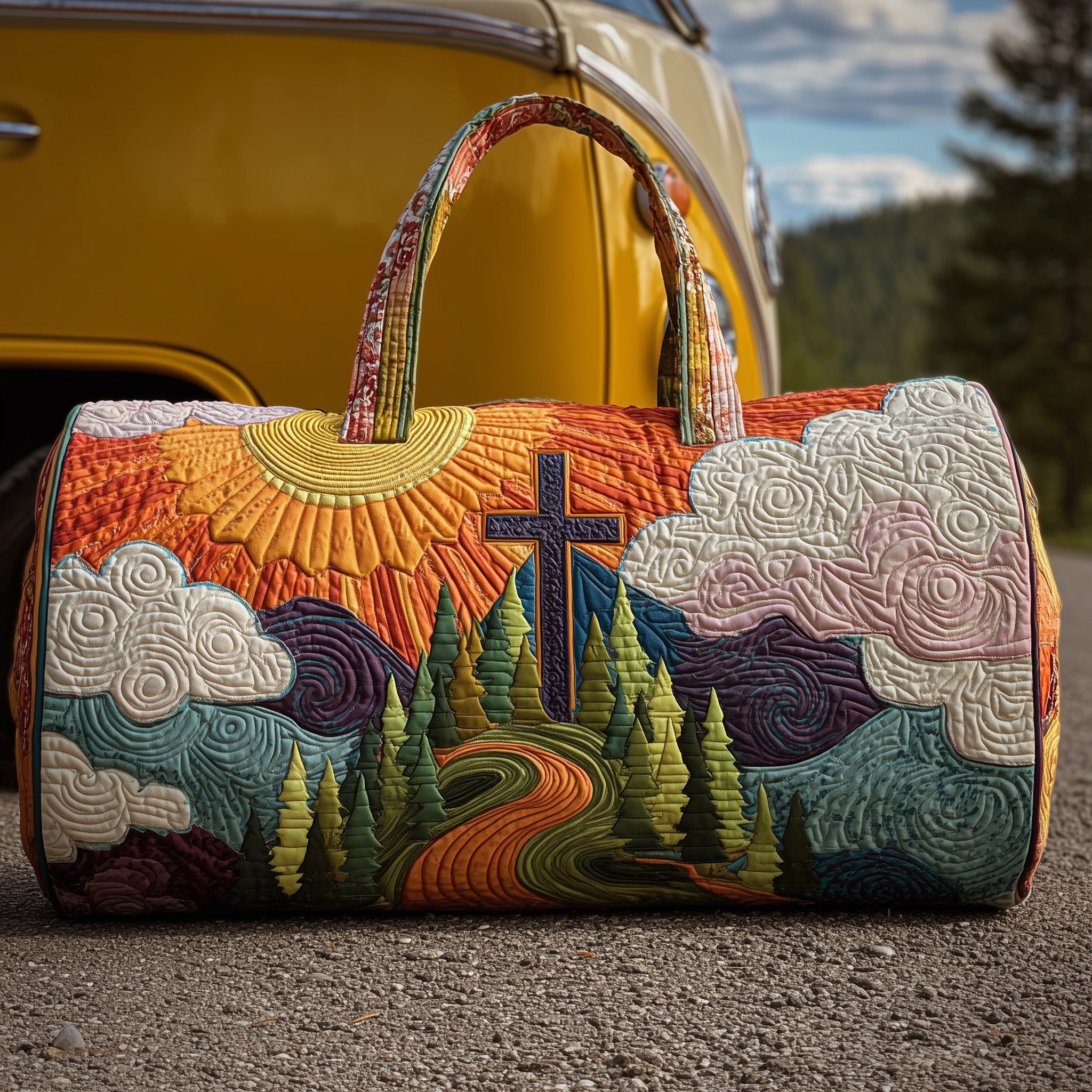 Christian Quilted Duffle Bag For Weekend Trips