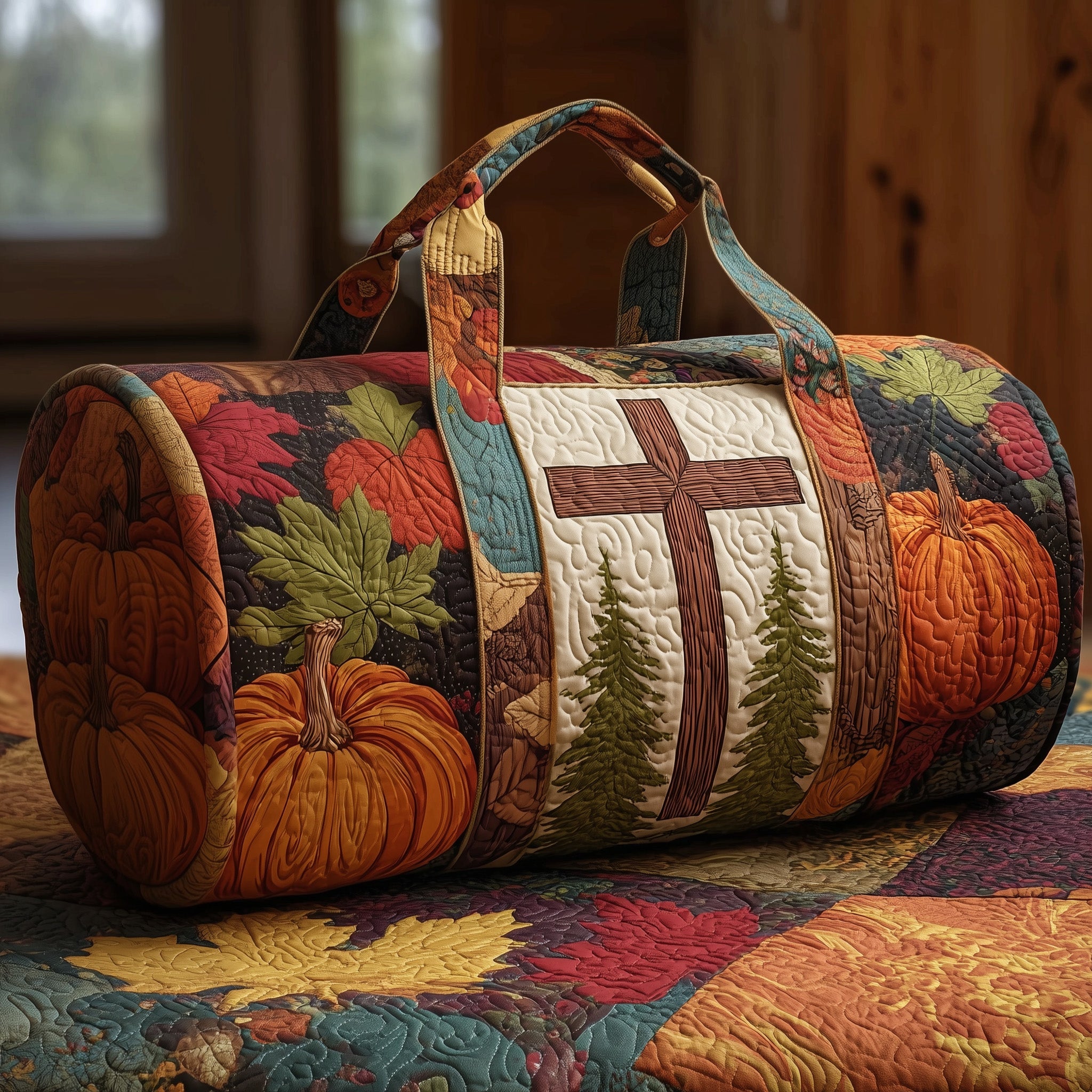 Christian Quilted Duffle Bag Gift For Family