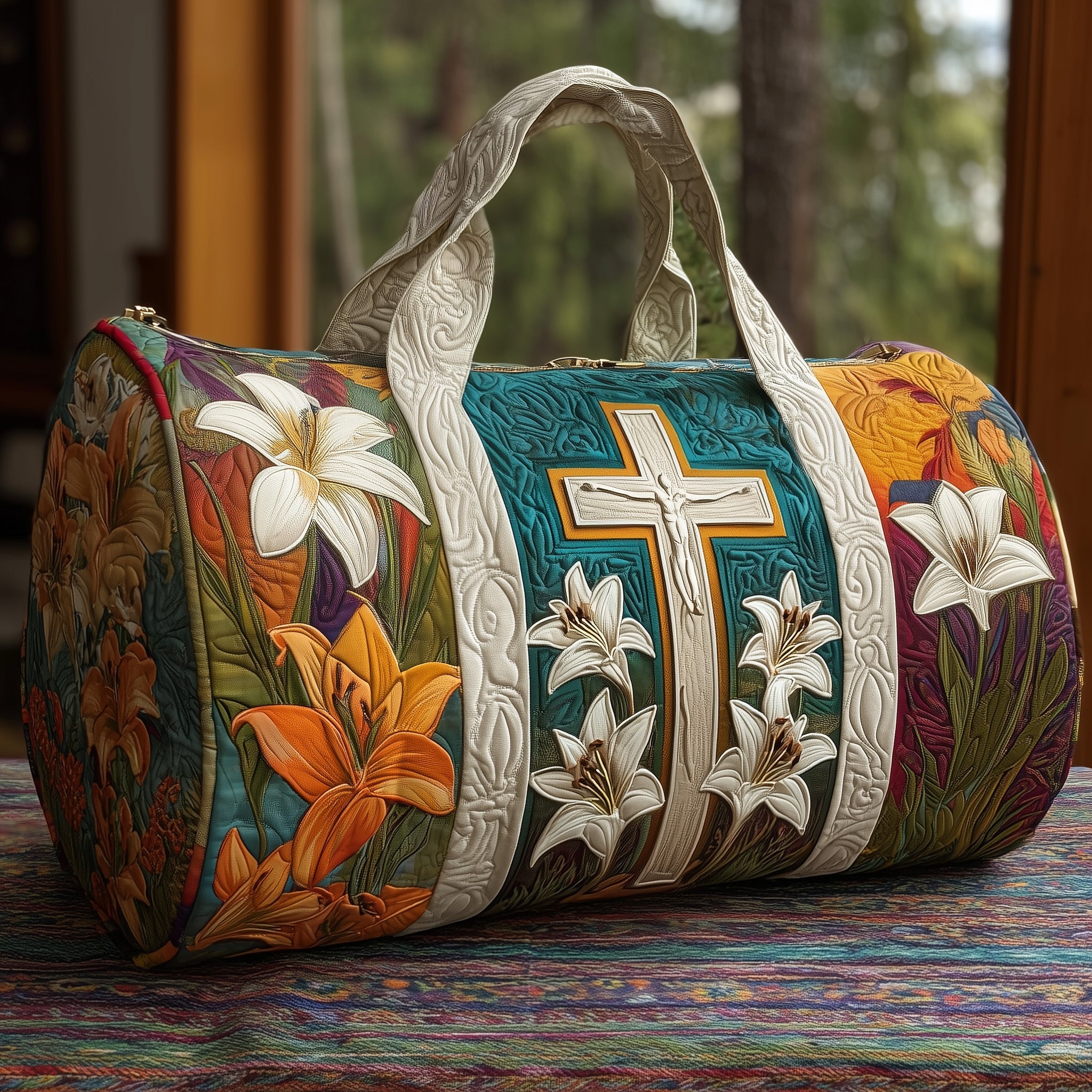 Christian Quilted Duffle Bag Gift For Friends