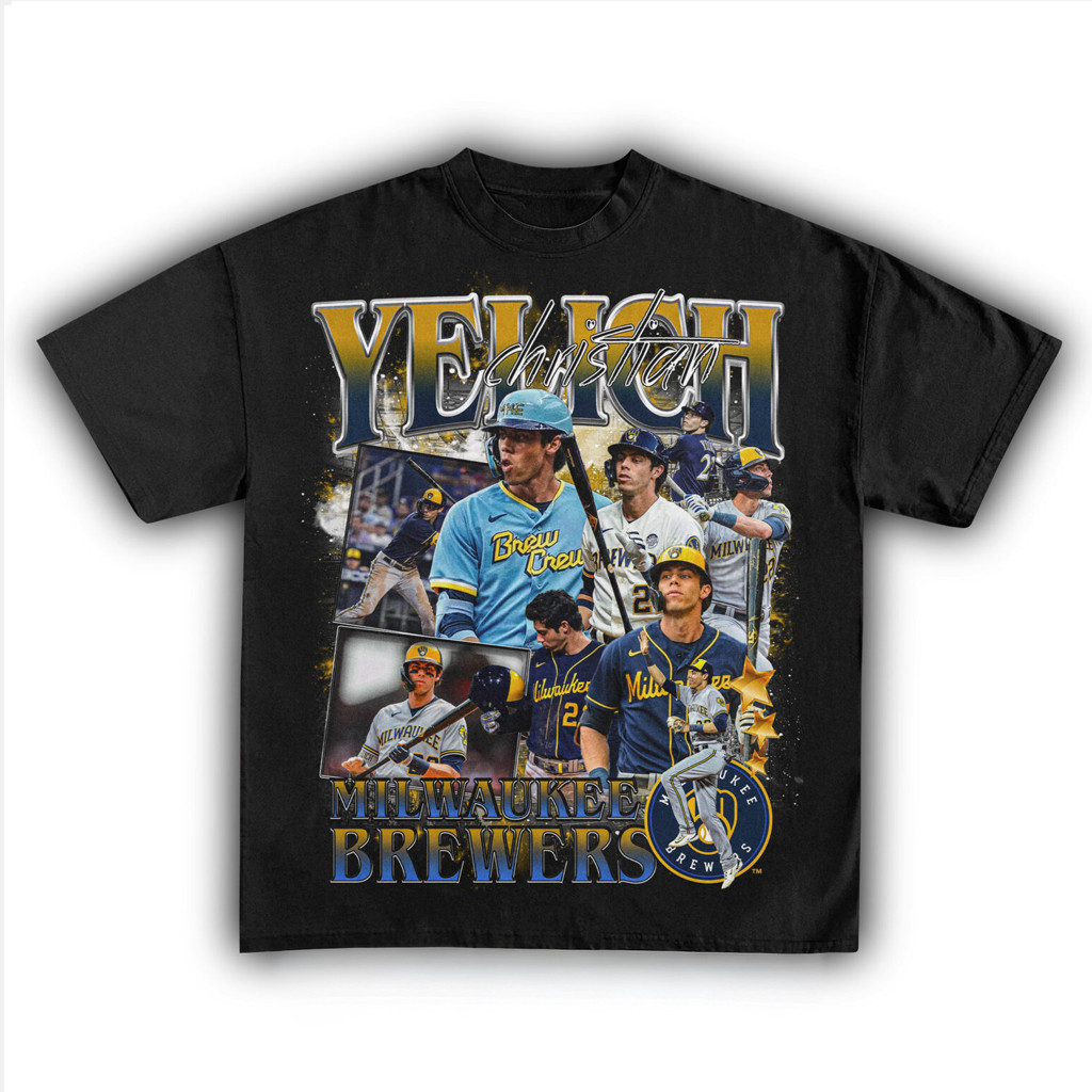 Christian Yelich Brewers T-Shirt Good Gifts For Basketball Fans