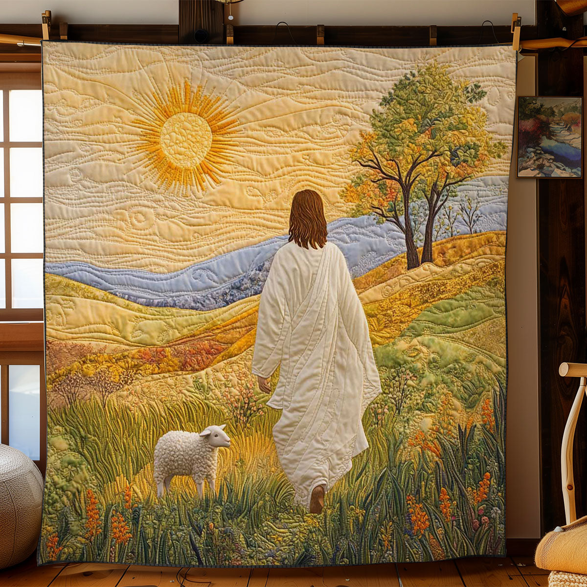 Christianity In His Presence Quilted Blanket Throws And Blankets Christian Gifts For Couples