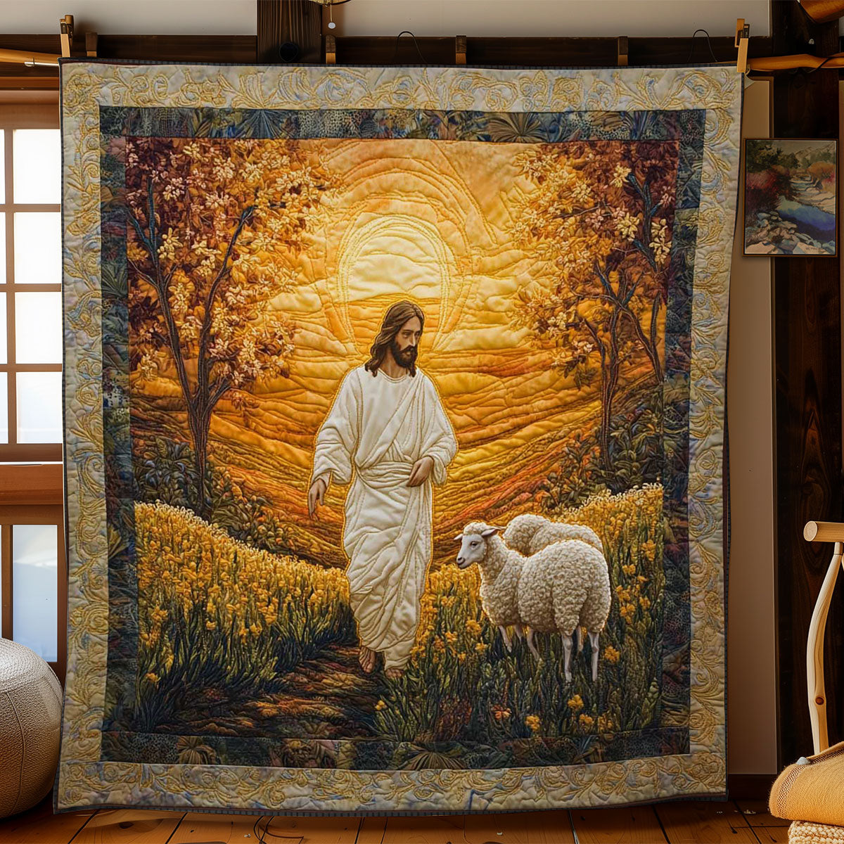 Christianity Lamb Of God Quilted Blanket Throws And Blankets Christian Gifts For Couples