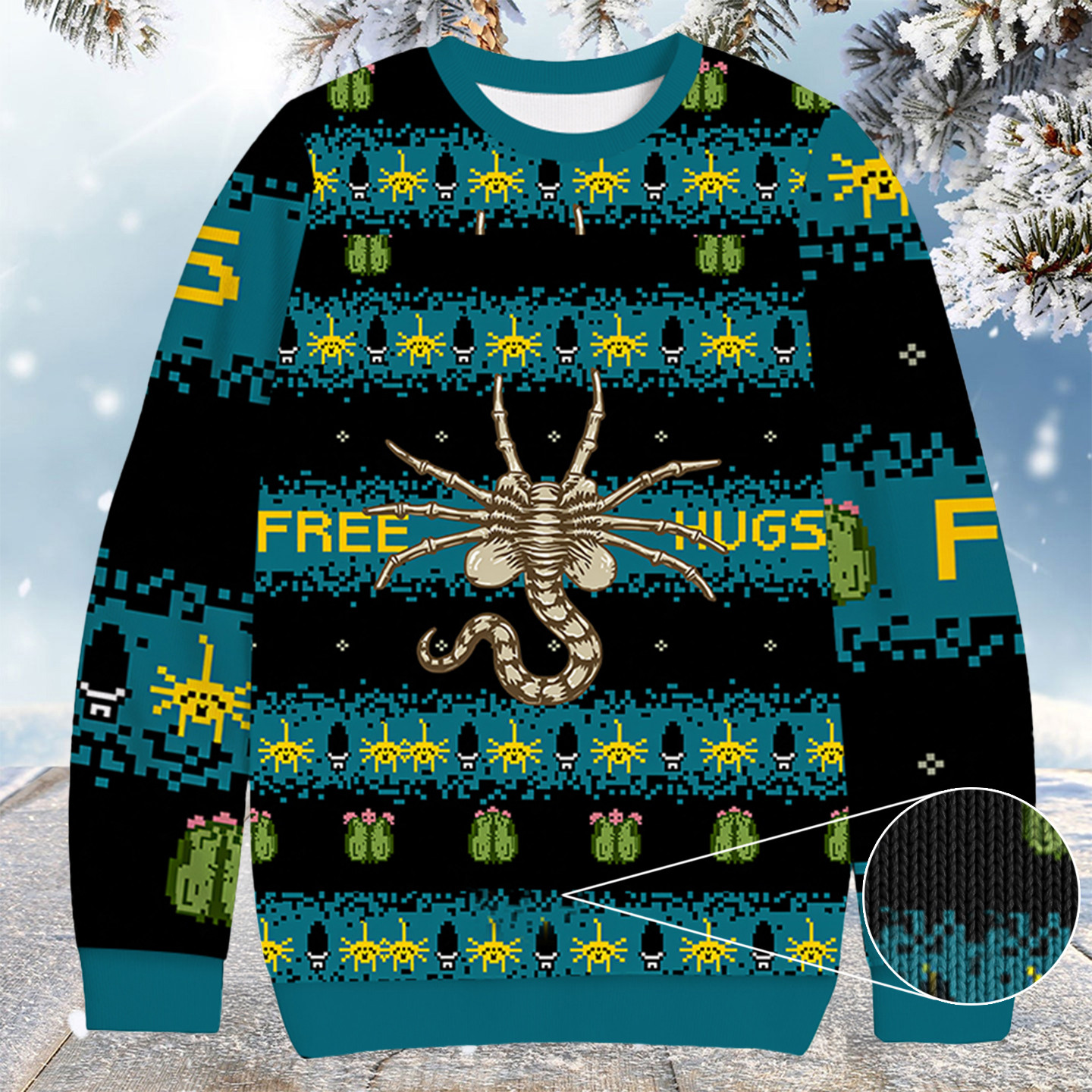 Christmas Alien Christmas Ugly Sweater Cool Xmas Clothing Alien Gifts For Him