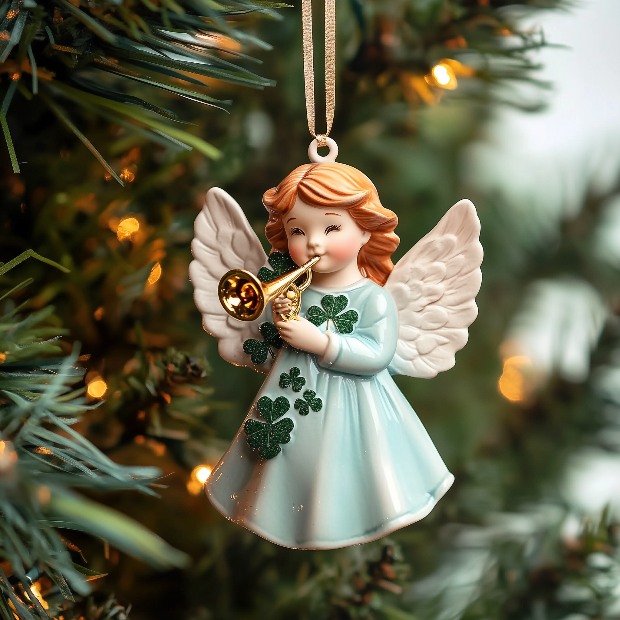 Christmas Angel Acrylic Ornament Holiday Tree Decoration