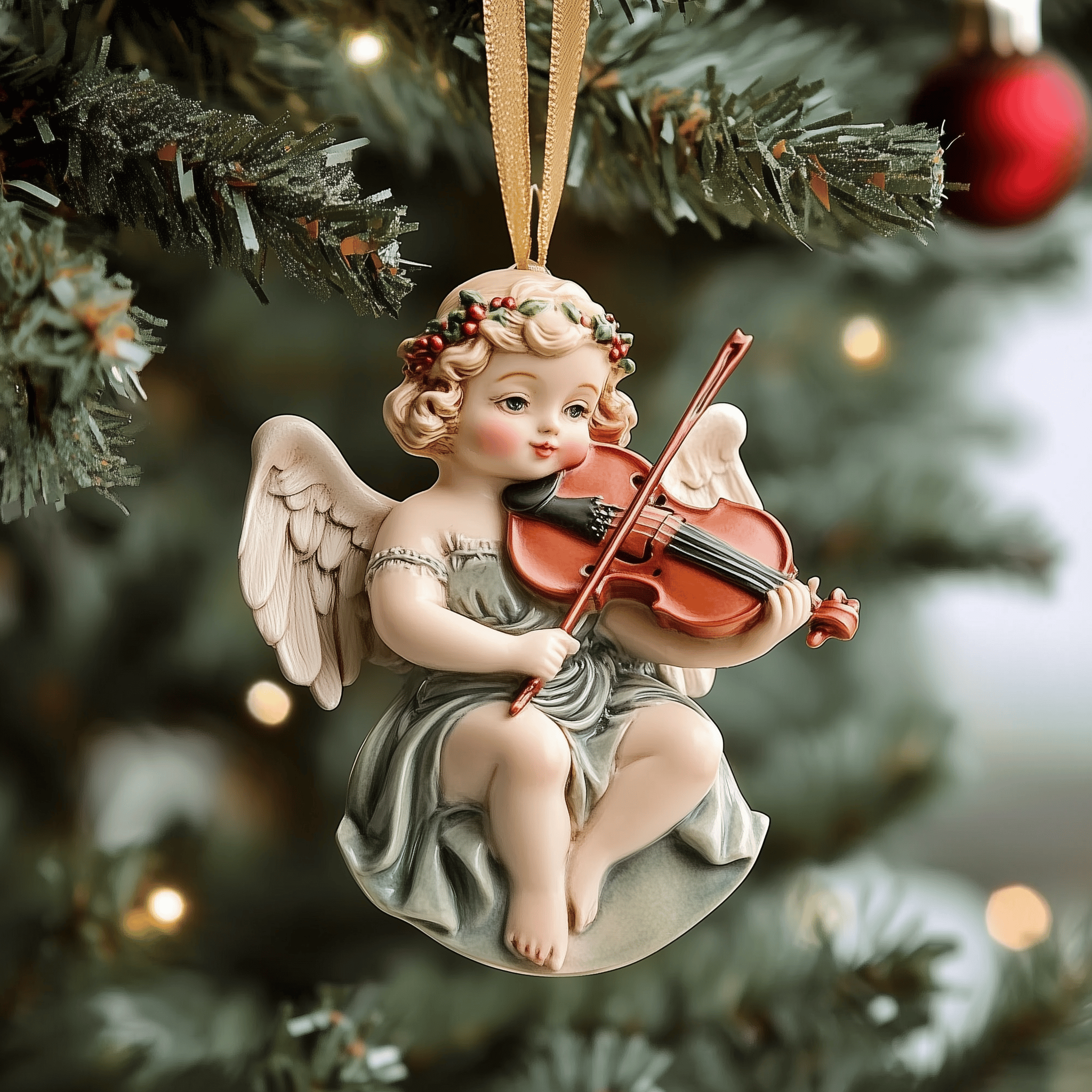 Christmas Angel Mica Ornament Feel the Festive Spirit with Ornaments That Shine