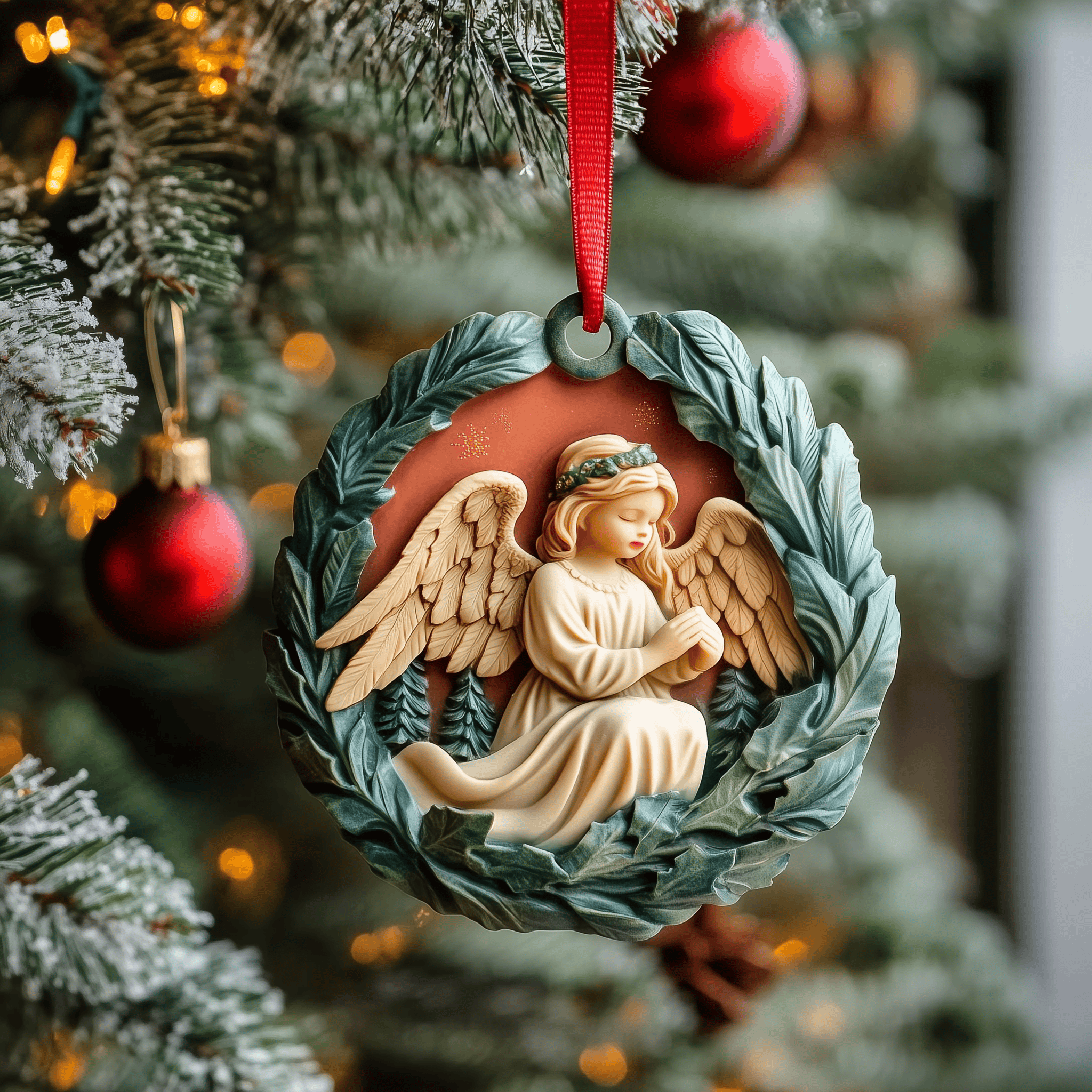Christmas Angel Mica Ornament Transform Your Tree with Ornaments Full of Holiday Cheer