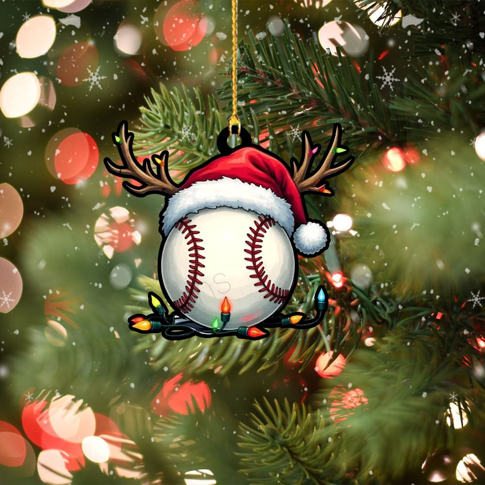 Christmas Baseball Ball Ornament Christmas Tree Decoration Gifts For Baseball Players