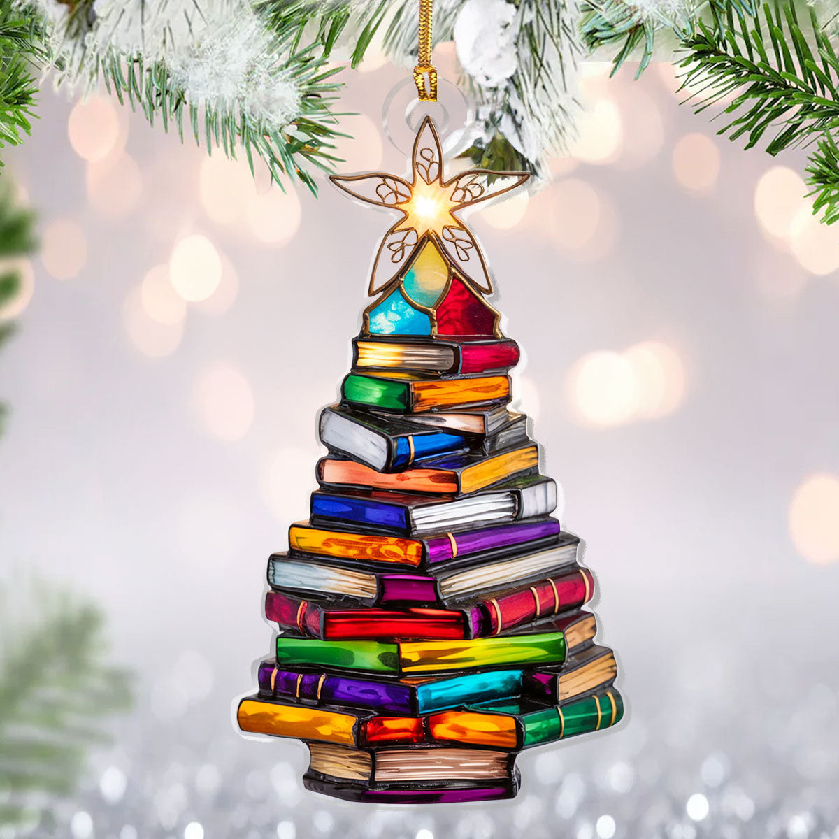 Christmas Book Tree Christmas Ornament Xmas Home Decor Secret Santa Gifts