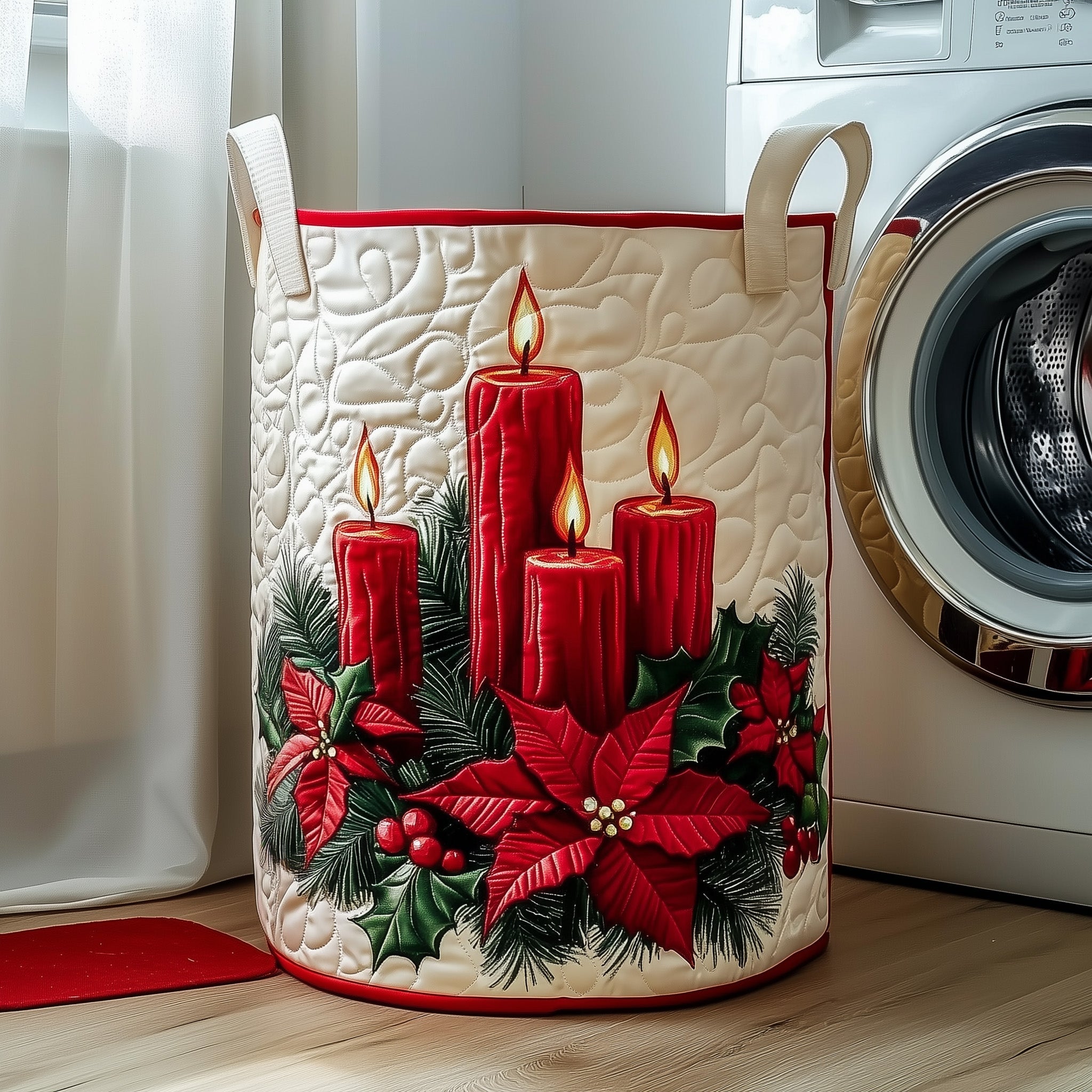 Christmas Candles Quilted Laundry Basket Best Christmas Gifts For My Wife