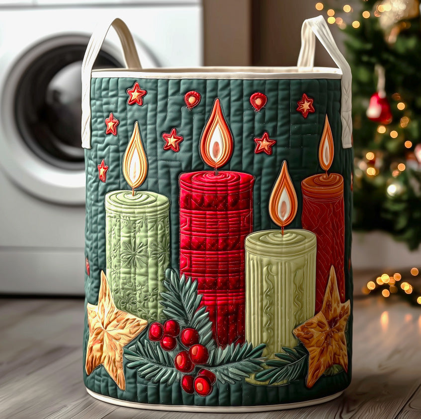 Christmas Candles Quilted Laundry Basket Best Christmas Gifts For New Moms