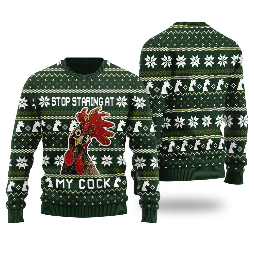 Christmas Cock Ugly Christmas Sweater Stylish Winter Sweatshirt for Everyday Wear