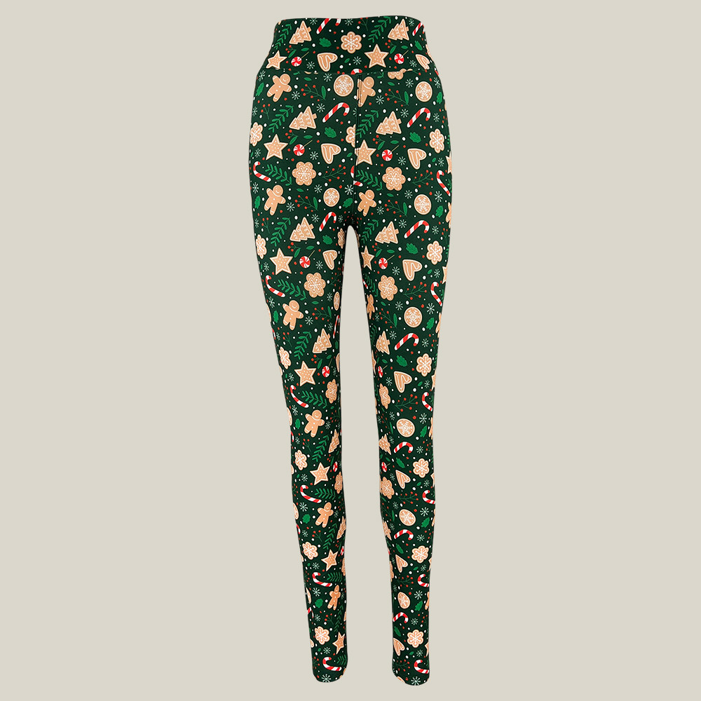 Christmas Cookies Leggings Christmas Themed Exercise Leggings Gift Ideas For A Yoga Lover
