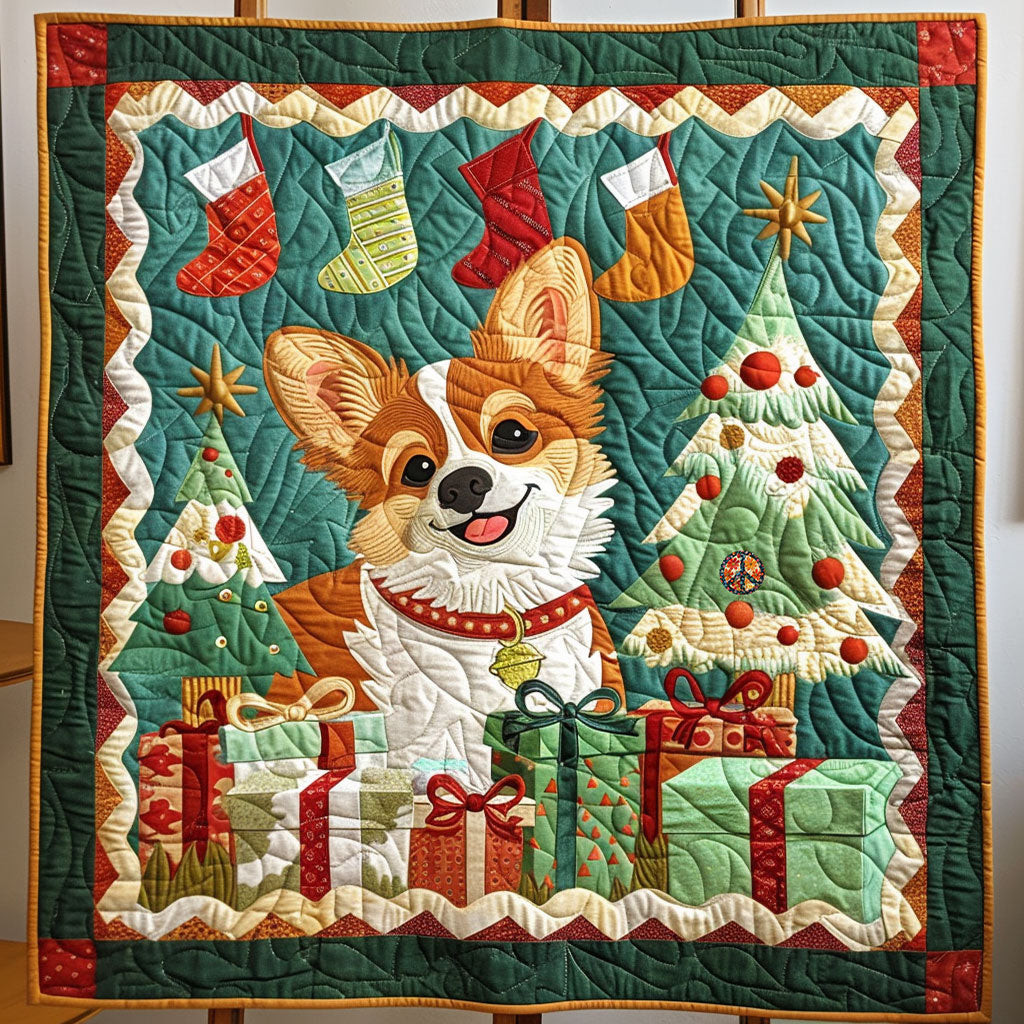 Christmas Corgi Cool Holiday Christmas Quilt Blanket Things To Get Mom For Christmas
