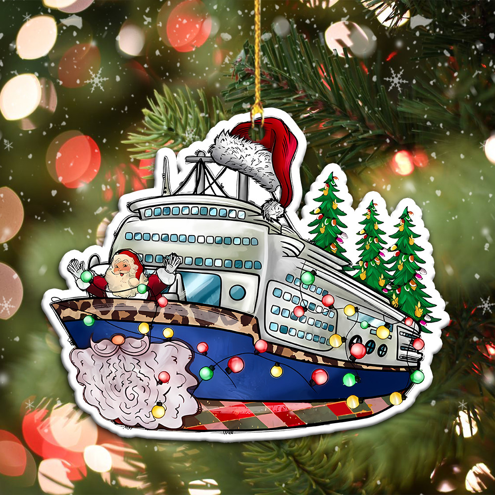Christmas Cruise Ornament Merry Christmas Ornament Holiday Decoration