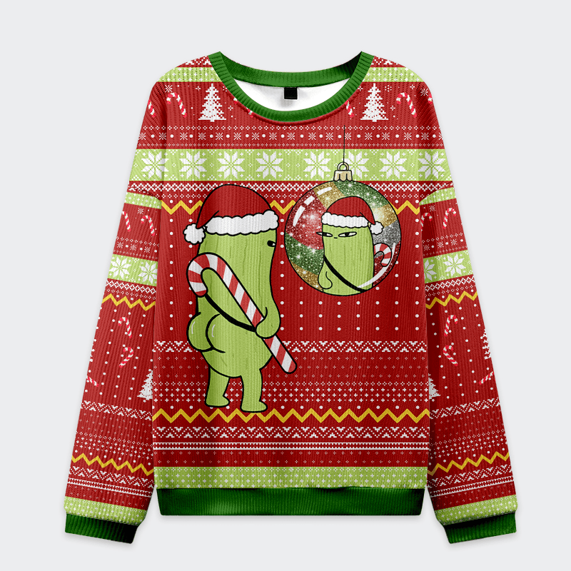 Christmas Cucumber Funny Christmas Ugly Sweatshirt Best Funny Ugly Sweaters