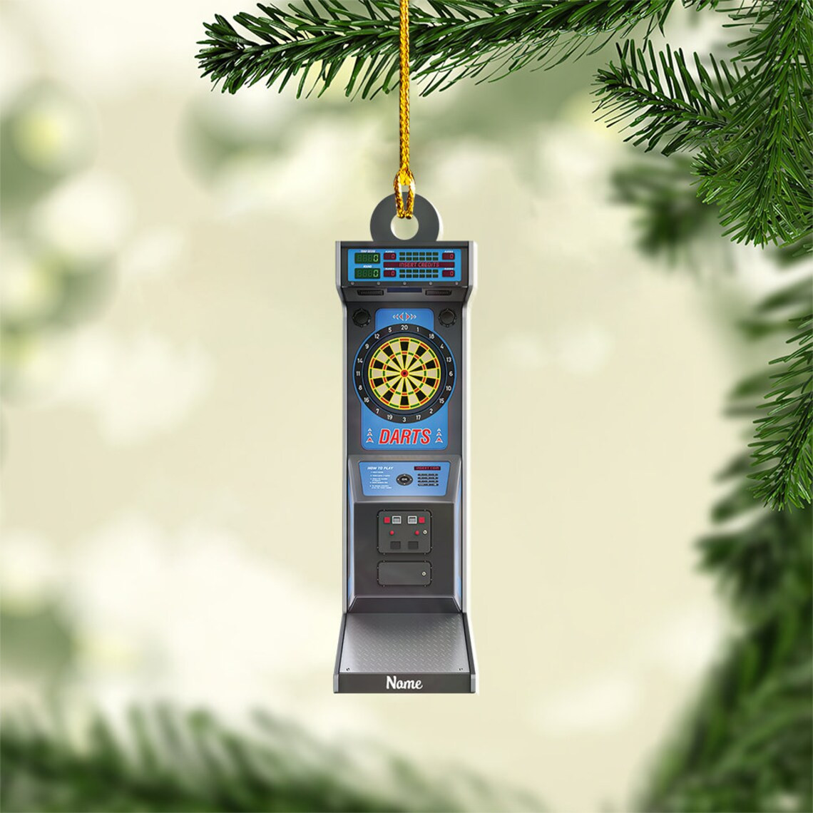 Christmas Darts Machine Christmas Ornament Xmas Tree Decor Loved Darts Machine Ornament Xmas Hanging Ornament Gift