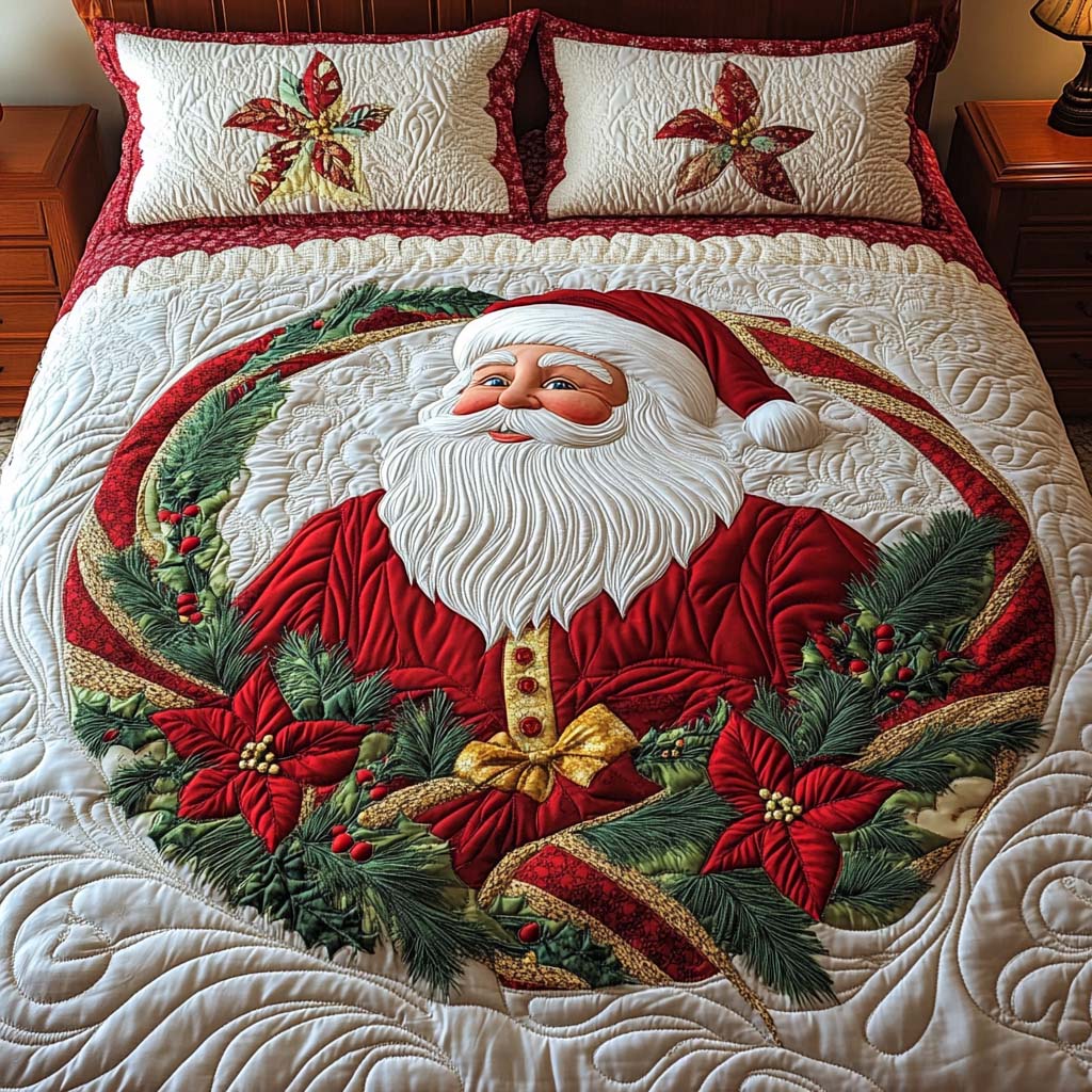 Christmas Dreams Quilted Bedding Set Holiday Season Duvet Cover Set Gifts For The Family Christmas