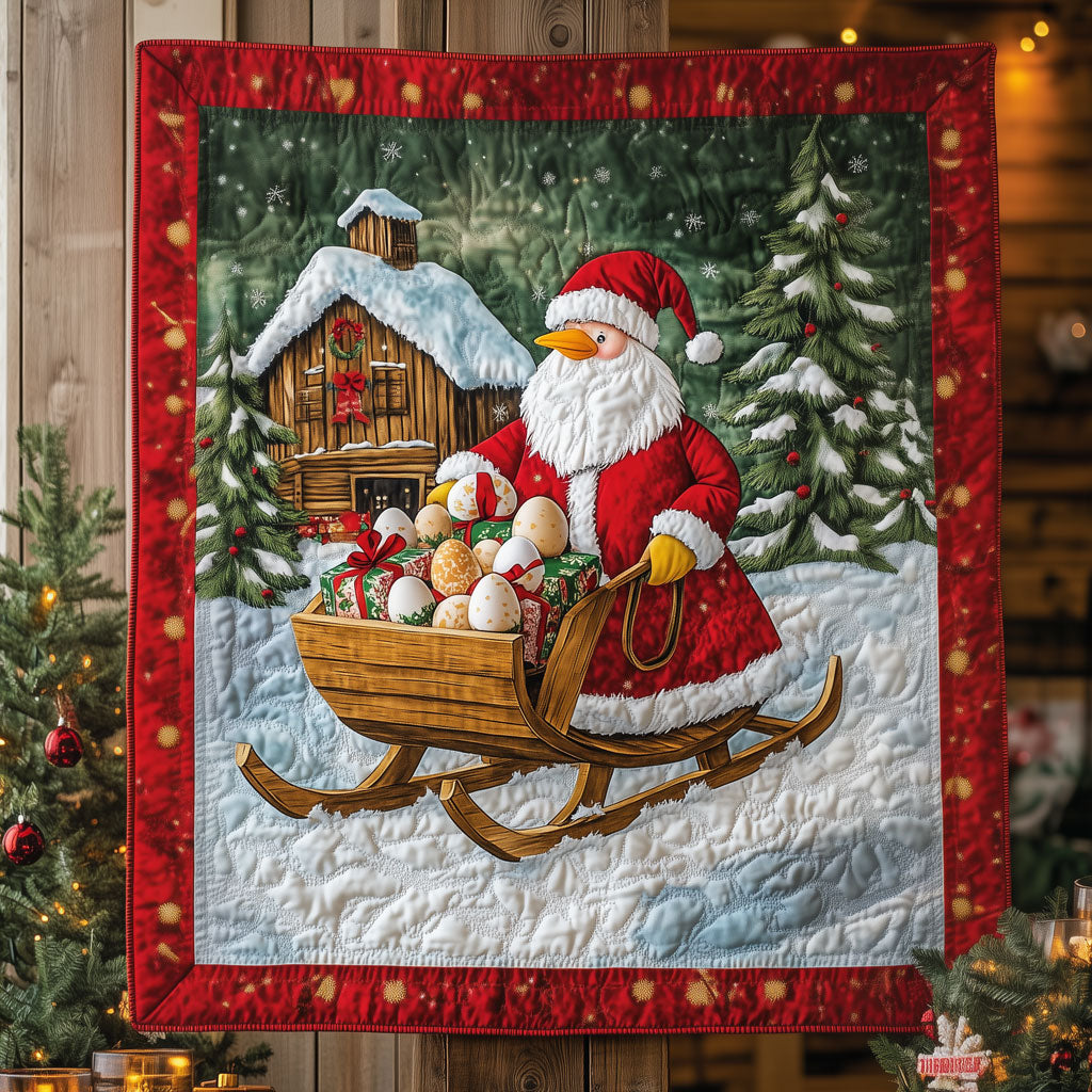 Christmas Egg Runner Quilt Premium Quilt Blanket Gift for Cozy Winter Nights