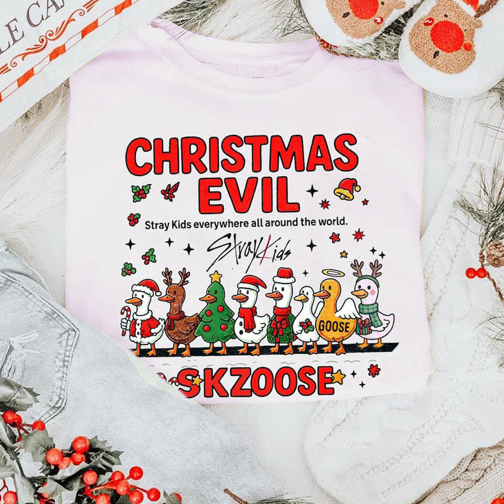 Christmas Evil Stray Kids Shirt Stray Kids Karma T-Shirt Stray Kids Dominate World Tour Merch Christmas Evil Stray Kids Shirt Stray Kids Karma T-Shirt Stray Kids Dominate World Tour Merch
