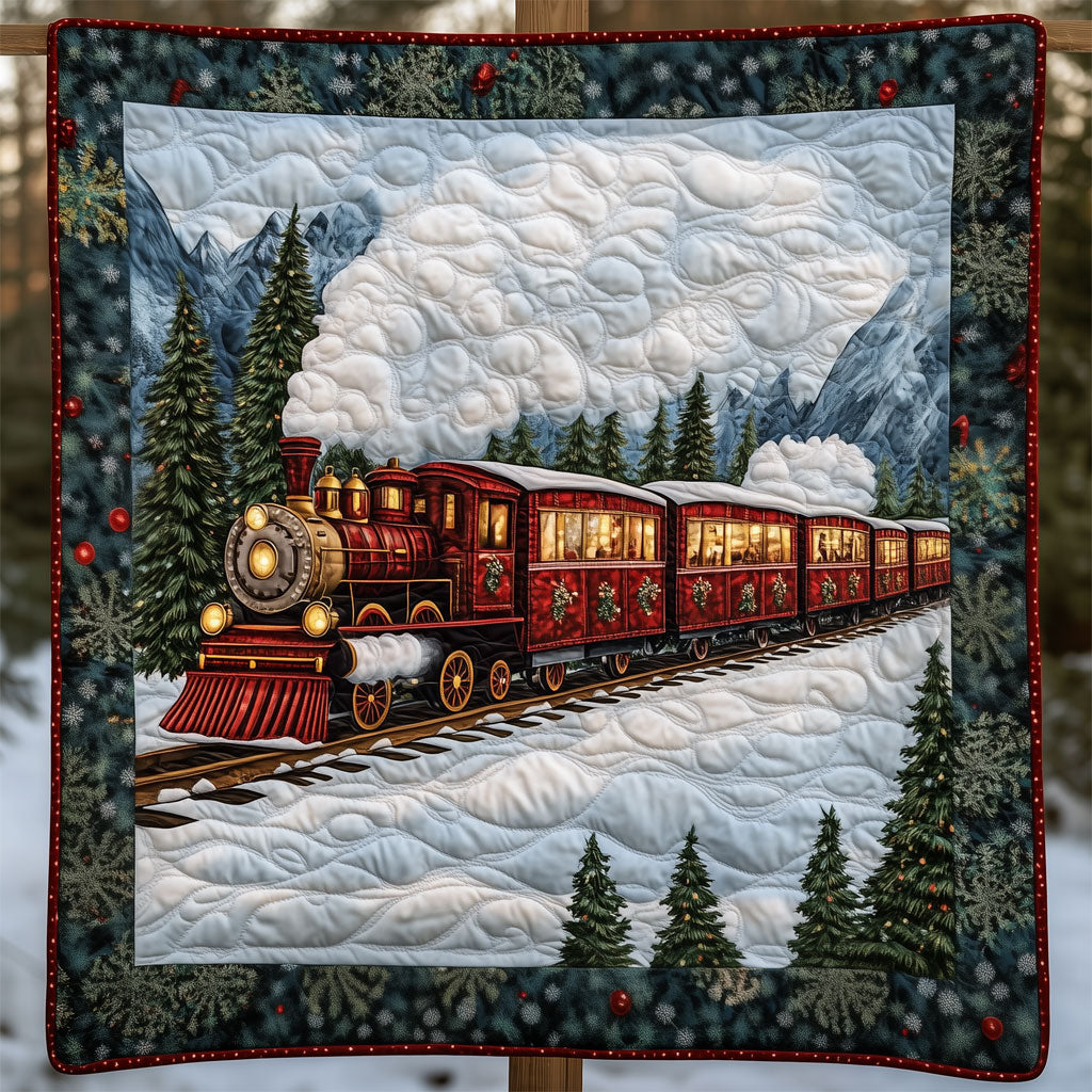 Christmas Express Quilted Blanket Christmas Throw Blanket Best Presents For Grandmas