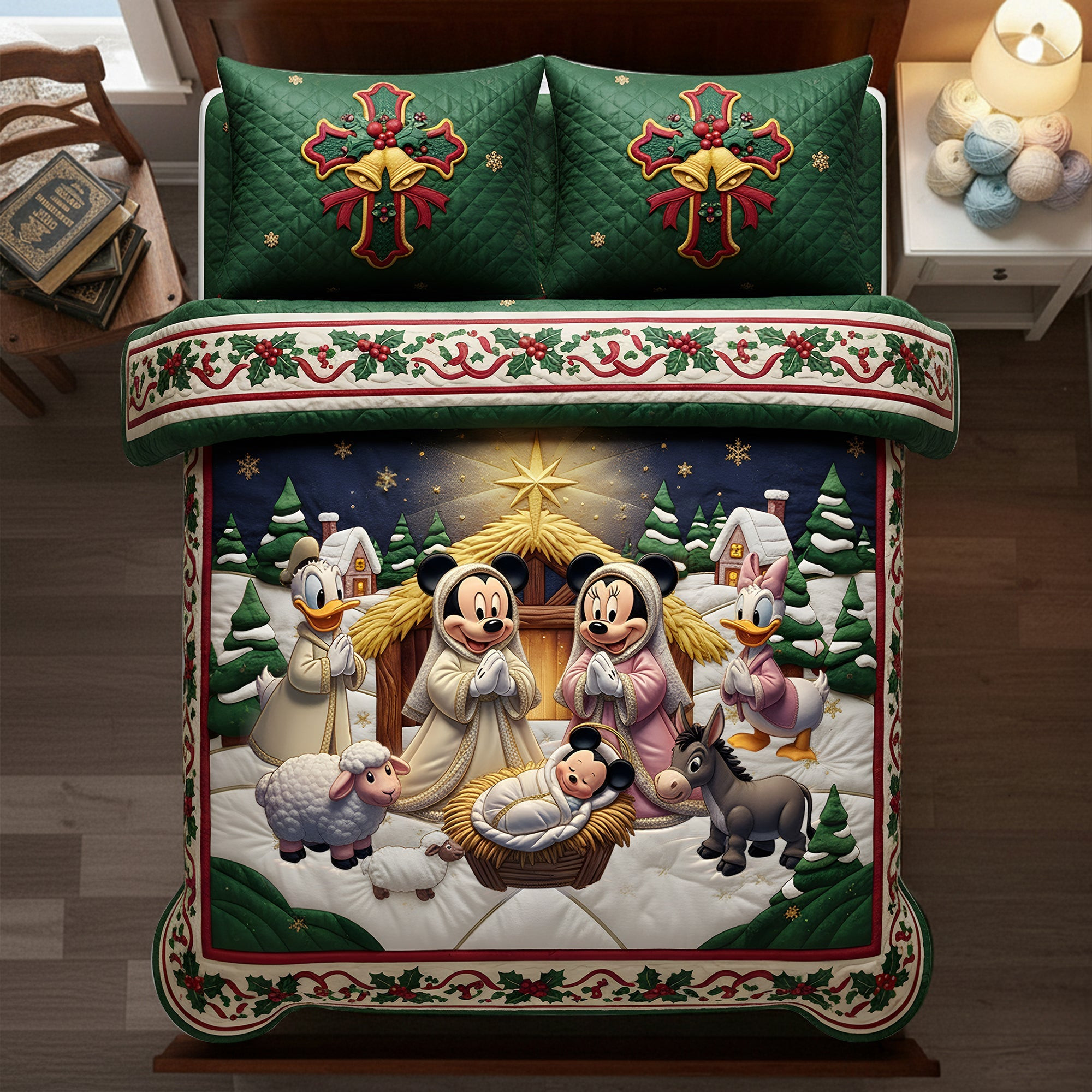 Christmas Faith Quilt Bed Set - Personalized Gifts - Inappropriate Christmas Gifts For Best Friend