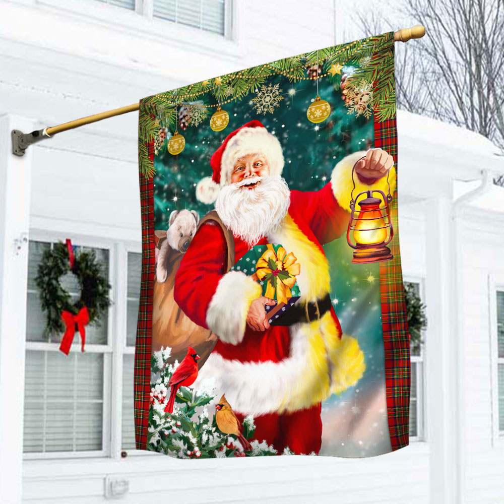 Christmas Flag Santa Claus Christmas Flag