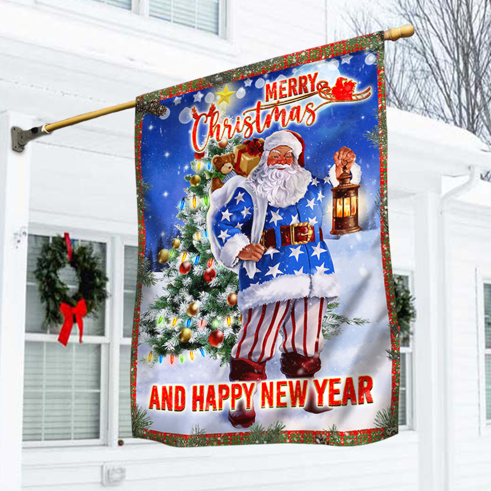 Christmas Flag Santa Merry Christmas And Happy New Year