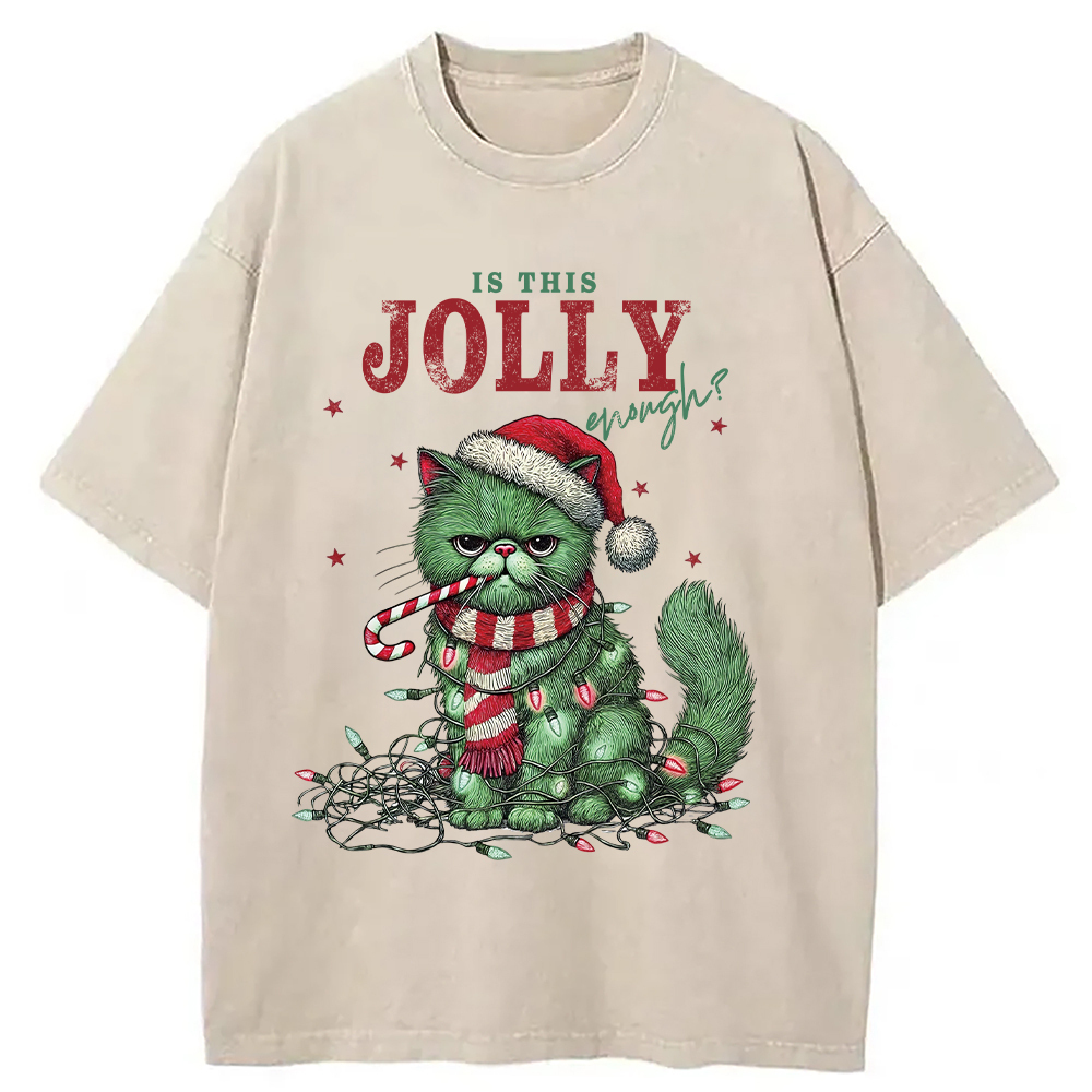 Christmas Gift Washed T-Shirt Casual Oversized Outfit Style Gifts For Brother