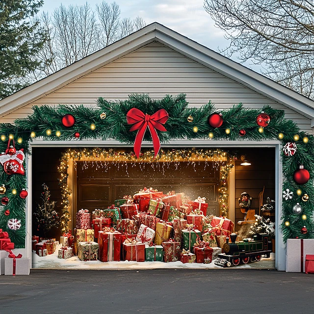 Christmas Gifts Garage Holiday Covers Xmas Garage Door Covers Presents For Mum Christmas