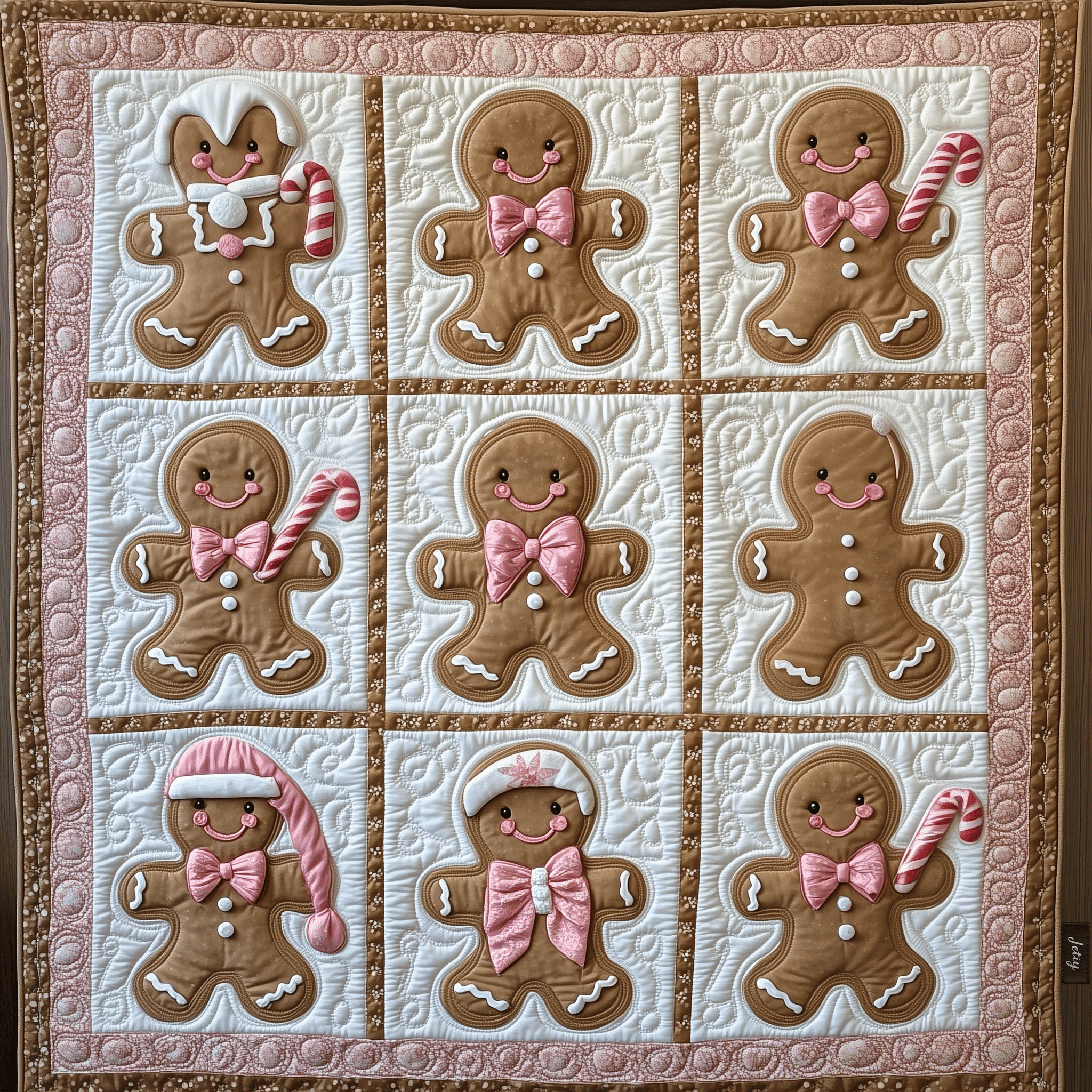 Christmas Gingerbread Man Quilted Blanket Christmas Throw Blanket Christmas Ideas For Mom