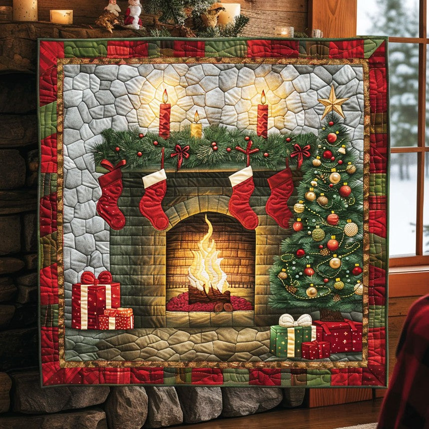 Christmas Glow Quilt Classic Quilt Blanket for Cozy and Warm Nights