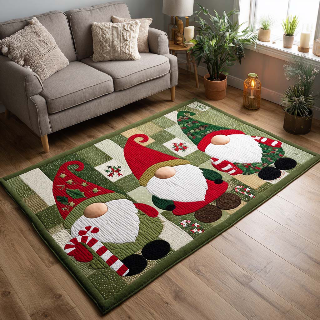 Christmas Gnomes Area Rug Dining Room Decor Family Christmas Gifts
