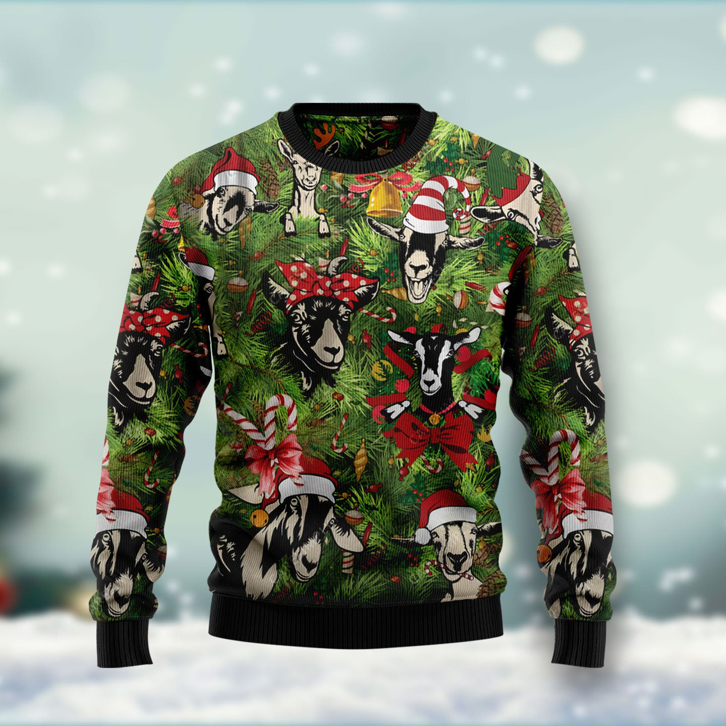 Christmas Goats Nice Christmas Sweaters Merry Xmas Apparel Gifts For Goat Lovers