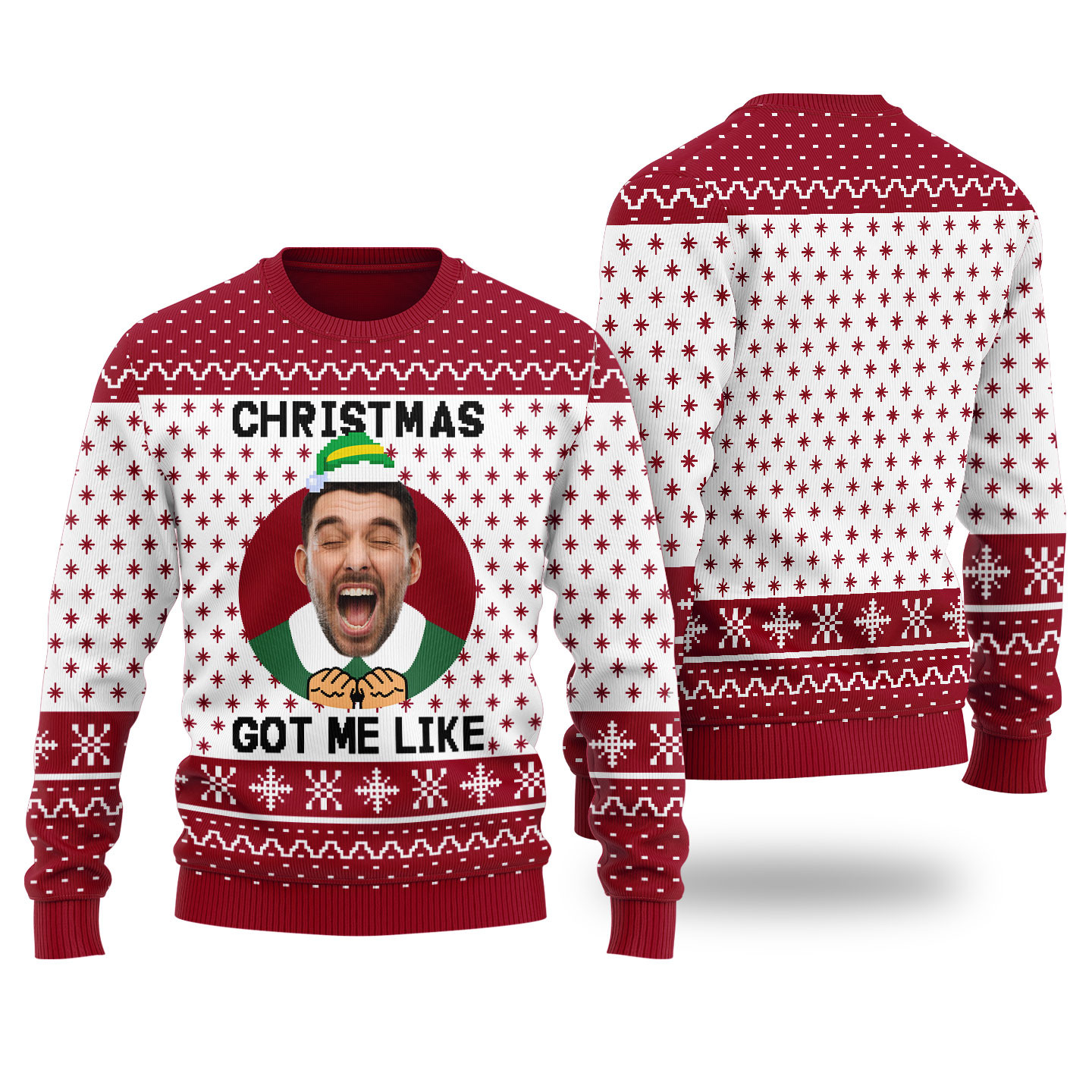 Christmas Got Me Like Funny Christmas Sweater Cardinal Red Exclusive Holiday Sweater Merch for Gift Giving