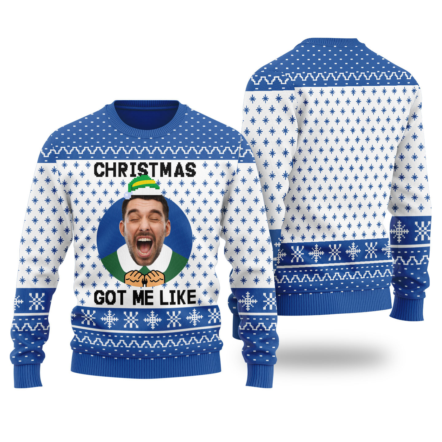 Christmas Got Me Like Funny Christmas Sweater Royal Seasonal Gift Merch for Cozy Christmas Vibes
