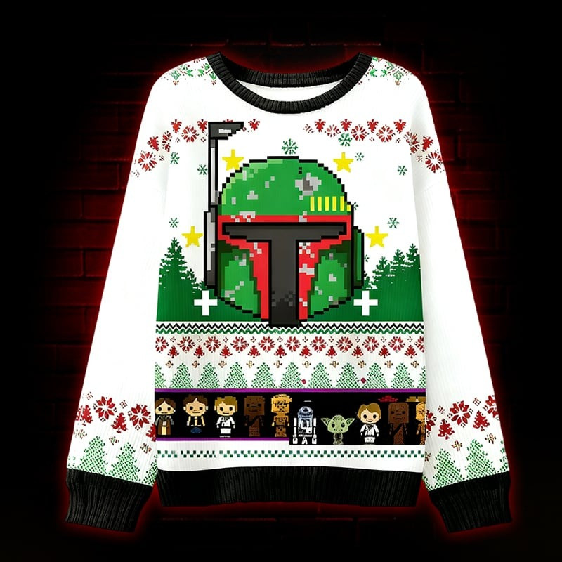 Christmas Helmet Ugly Christmas Sweater Cartoon Characters Xmas Presents For Friends