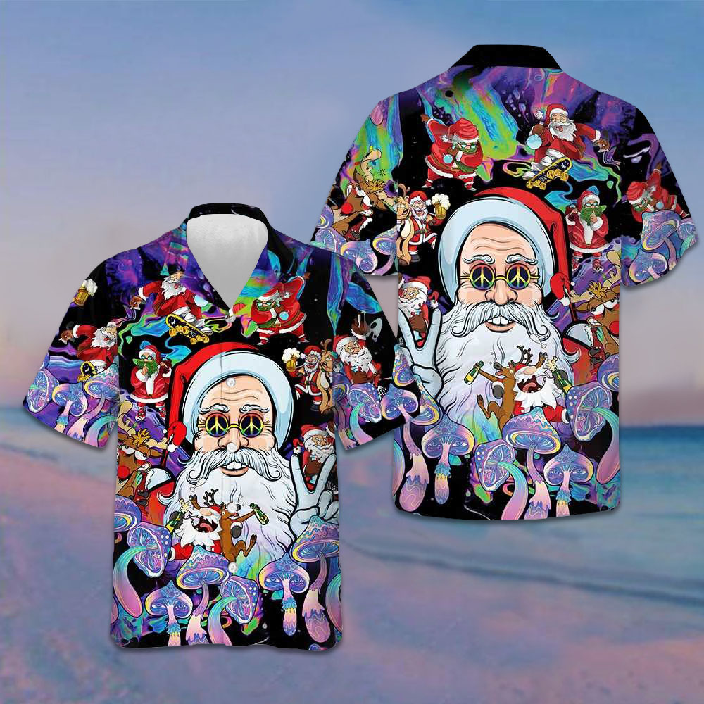 Christmas Hippie Santa Claus Hawaiian Shirt Santa Claus Shirt Best Gifts For Christmas Christmas Hippie Santa Claus Hawaiian Shirt Santa Claus Shirt Best Gifts For Christmas