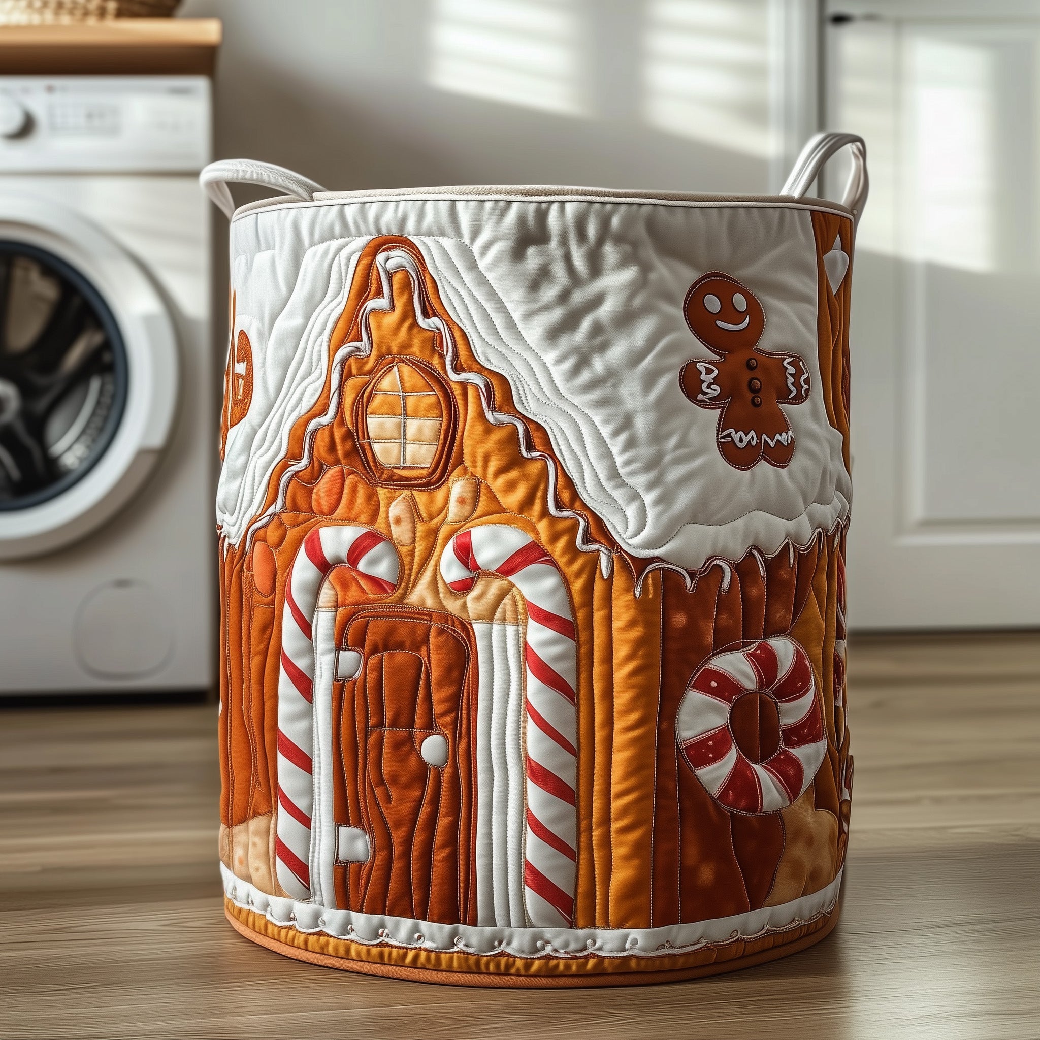 Christmas House Quilted Laundry Basket Christmas Gifts For Mum