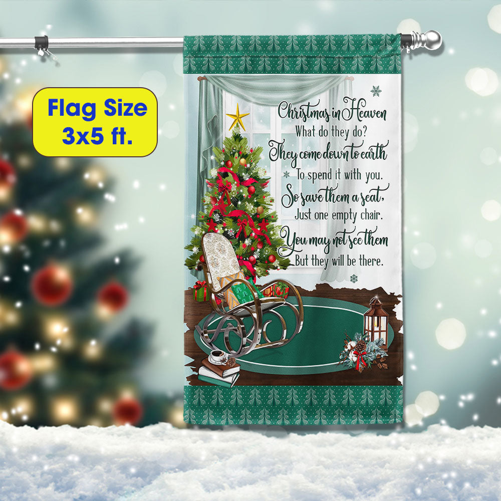 Christmas In Heaven Flag Christmas Memorial