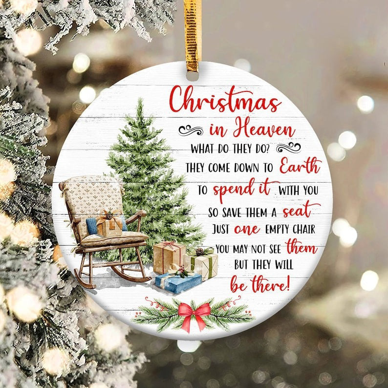 Christmas In Heaven Ornament Memorial Christmas Ornament Gifts For Family Christmas In Heaven Ornament Memorial Christmas Ornament Gifts For Family