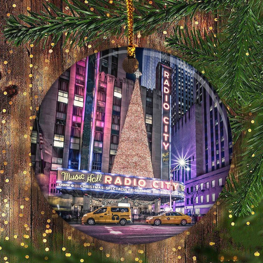 Christmas In New York Radio City Music Hall Christmas Tree Ornament For Hanging Ornament Tree Christmas In New York Radio City Music Hall Christmas Tree Ornament For Hanging Ornament Tree