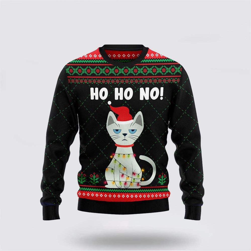 Christmas Is Better With Cat Ugly Christmas Sweater Christmas Unisex Sweater Funny Christmas Sweater