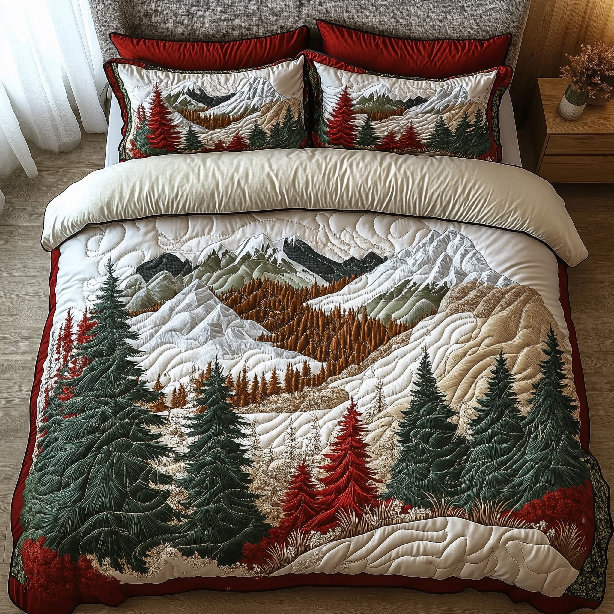 Christmas Land Duvet Cover Set Holiday Merch Gift